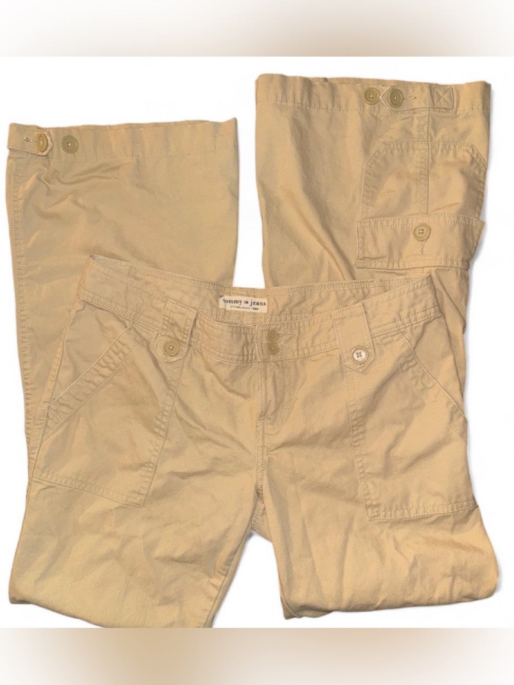 Vintage 2004 cotton Tommy Jeans Multi-Pocket Cargo Pants